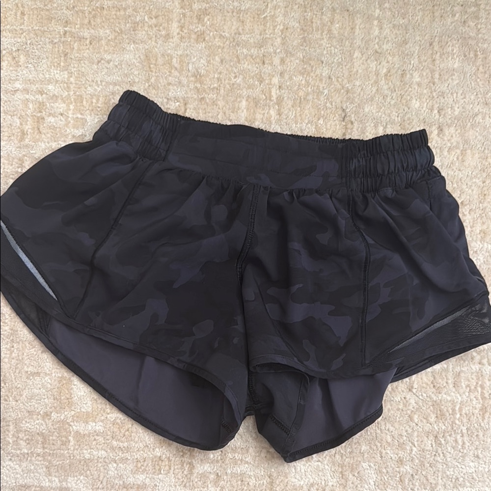Black Camouflage Women's Shorts